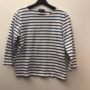 Saint James L'ateuer Nautical Striped 3/4 Sleeve